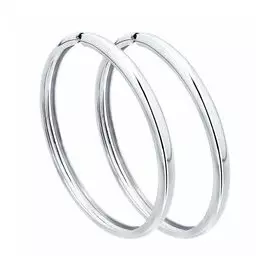 Серьги конго из серебра