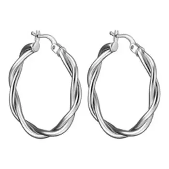 Серебряные серьги-конго 925 пробы