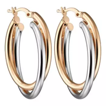 Серебряные серьги-конго 925 пробы