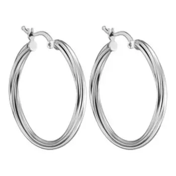 Серебряные серьги-конго 925 пробы