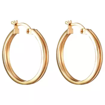 Серебряные серьги-конго 925 пробы