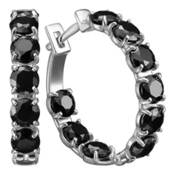 Серебряные серьги-конго 925 пробы