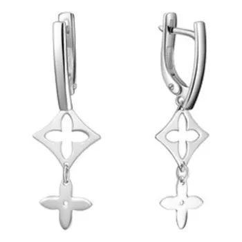 Серебряные серьги "Louis Vuitton"