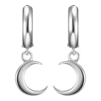 Серебряные серьги "Месяц"