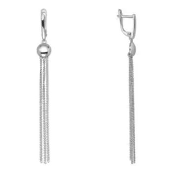 Серебряные серьги плетение "Панцирное"