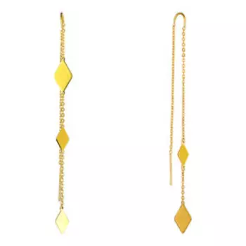 Серебряные серьги-протяжки