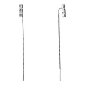 Серебряные серьги-протяжки 925 пробы