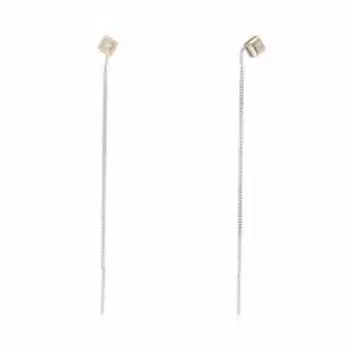 Серебряные серьги-протяжки 925 пробы