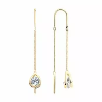 Серебряные серьги-протяжки 925 пробы