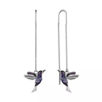 Серебряные серьги-протяжки 925 пробы