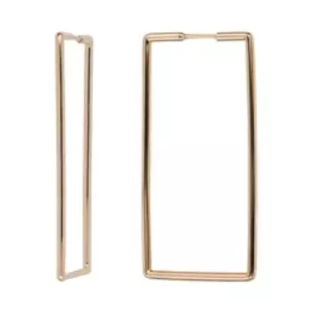 Серебряные серьги "Прямоугольники"