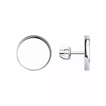 Серебряные серьги-пусеты