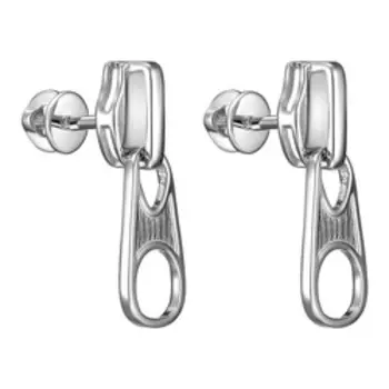 Серебряные серьги-пусеты