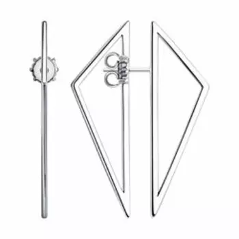 Серебряные серьги-пусеты