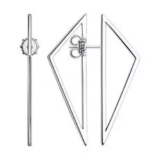 Серебряные серьги-пусеты