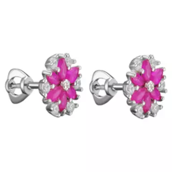 Серебряные серьги-пусеты 925 пробы