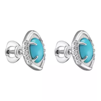 Серебряные серьги-пусеты 925 пробы