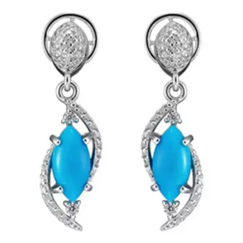 Серебряные серьги-пусеты 925 пробы