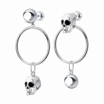 Серьги из серебра с эмалью