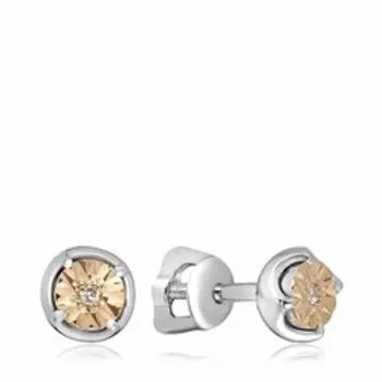 Серебряные серьги-пусеты 925 пробы