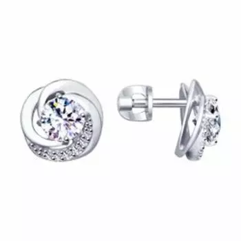 Серебряные серьги-пусеты 925 пробы