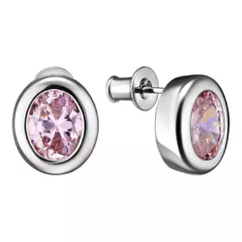 Серебряные серьги-пусеты с кубическим цирконием