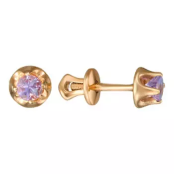 Серебряные серьги-пусеты с танзанитами