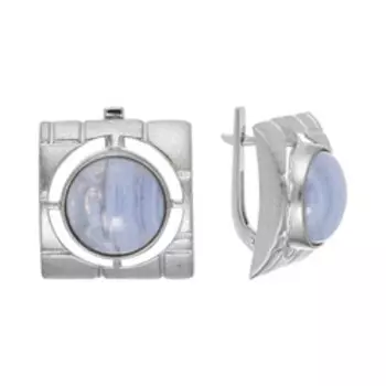 Серебряные серьги с агатами