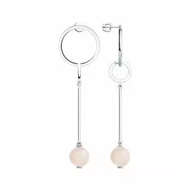 Серебряные серьги с агатами