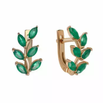 Серебряные серьги с агатами