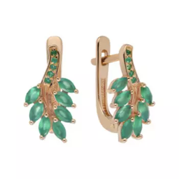 Серебряные серьги с агатами