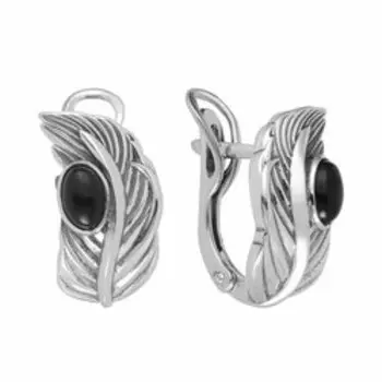 Серебряные серьги с агатами