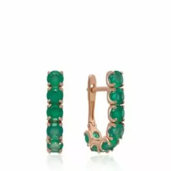 Серебряные серьги с агатами