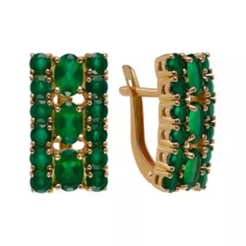 Серебряные серьги с агатами