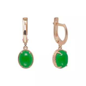 Серебряные серьги с агатами