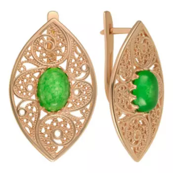 Серебряные серьги с агатами