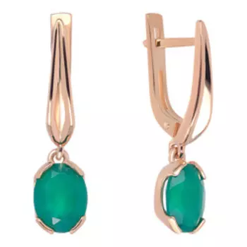 Серебряные серьги с агатами