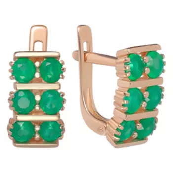 Серебряные серьги с агатами