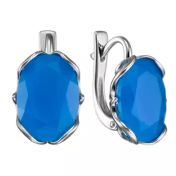 Серебряные серьги с агатами