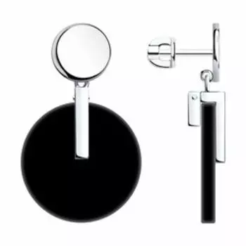 Серебряные серьги с агатами