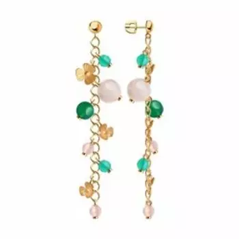 Серебряные серьги с агатами