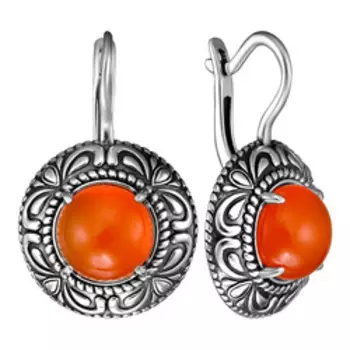 Серебряные серьги с агатами