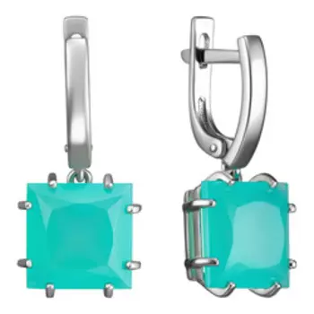 Серебряные серьги с агатами