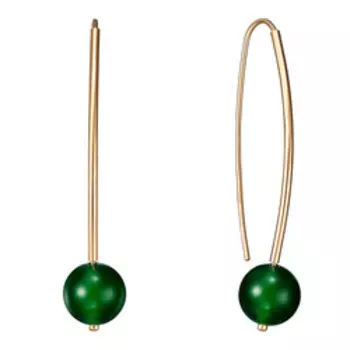 Серебряные серьги с агатами