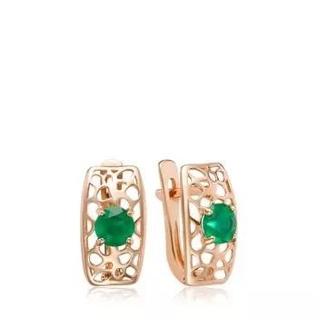 Серебряные серьги с агатами