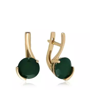 Серебряные серьги с агатами