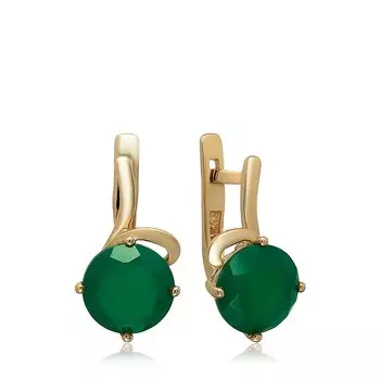 Серебряные серьги с агатами