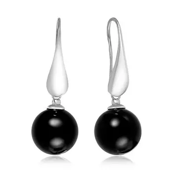 Серебряные серьги с агатами