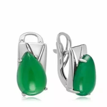 Серебряные серьги с агатами