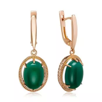 Серебряные серьги с агатами